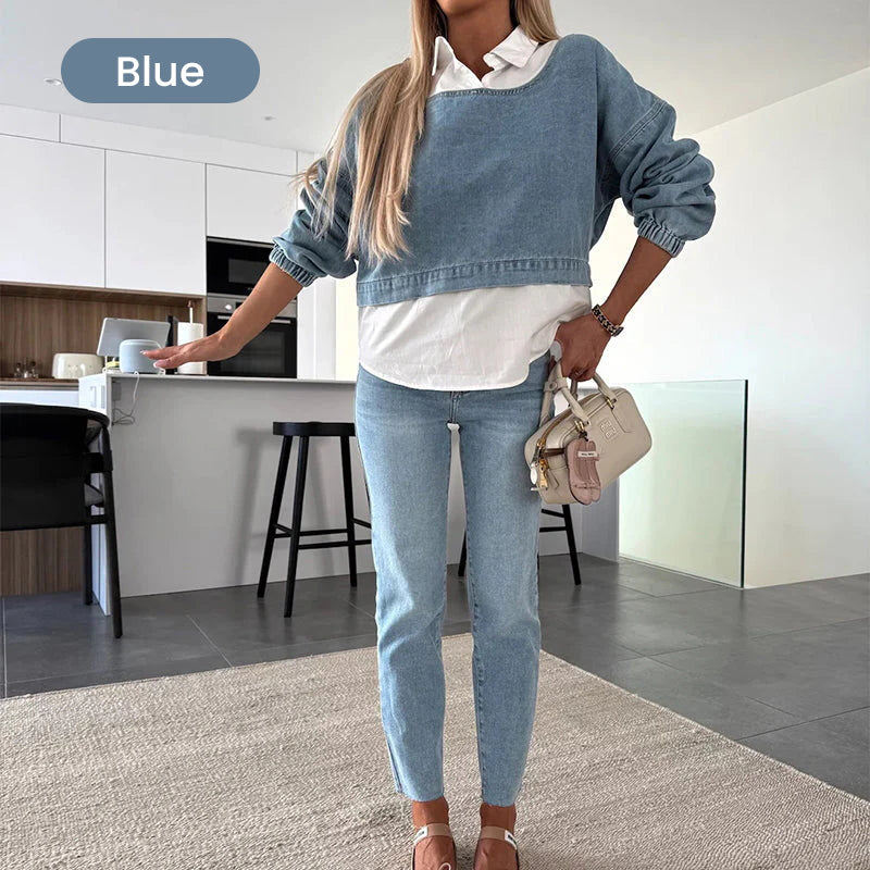 Sudadera Blue Mood